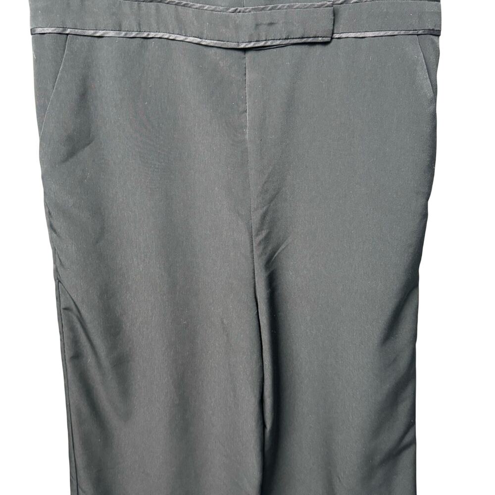 New The Limited Womens Size 8 Black 100% Polyester Sleeveless Front Zip Jumpsuit - Picture 3 of 7